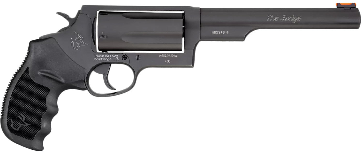 Taurus Judge Magnum Compact Frame 45 Colt (LC)/410 Mag 5rd 6.50" Matte Black Oxide Steel Barrel 2-441061MAG