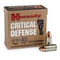 Hornady Critical Defense Lite, 9mm, FTX, 100 Grain