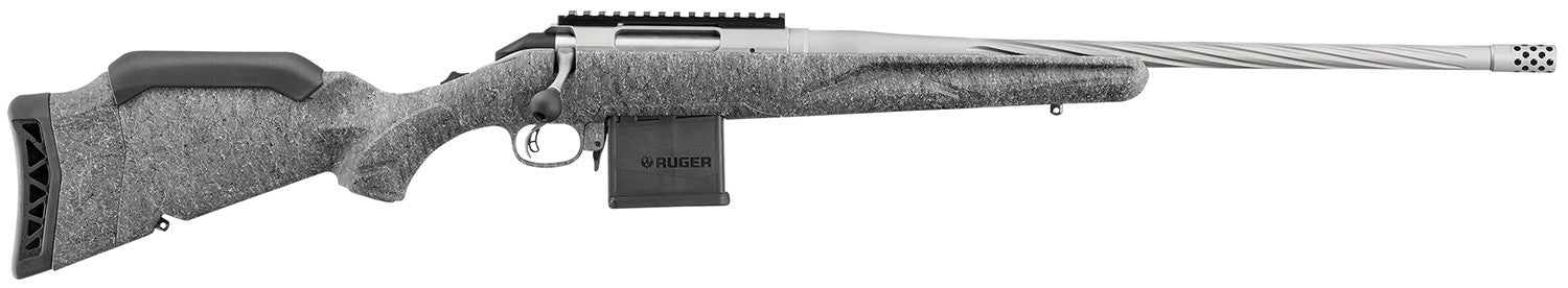 Ruger American II Full Size 223 Rem 10+1 20" Gun Metal Gray Cerakote Spiral Fluted Threaded Barrel 46909