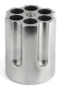 Caliber Gourmet CBG1007 Caliber Gourmet Cylinder Pen Holder Silver Aluminum 3.25