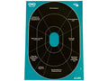 Girls with Guns Splash Adhesive 12 in. x 17.25 in. Oval Handgun Trainer Target by Allen